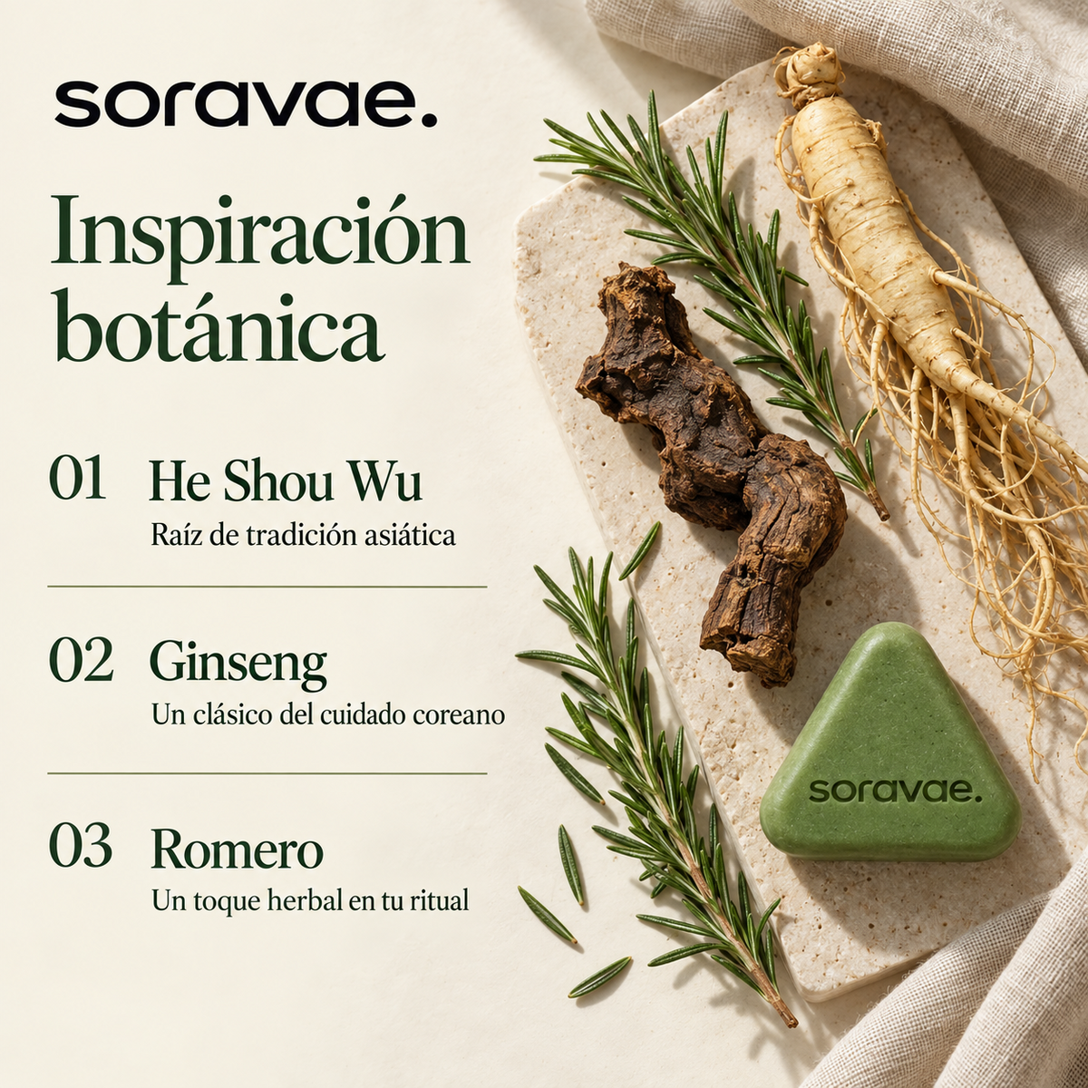 Soravae | Barra Revitalizante Concentrada para el Cuero Cabelludo