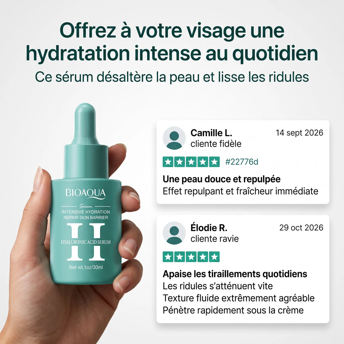 Sérum Hydratant Repulpant à l'Acide Hyaluronique — 9