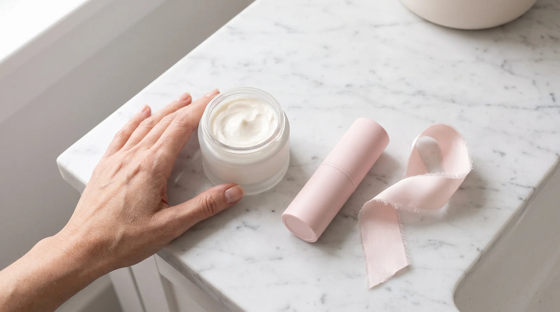 how to choose anti-aging cream sobre un tocador iluminado con luz natural