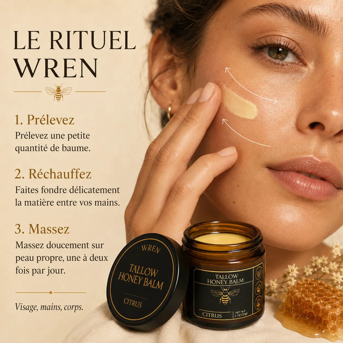 Soravae | Baume Hydratant au Suif et au Miel