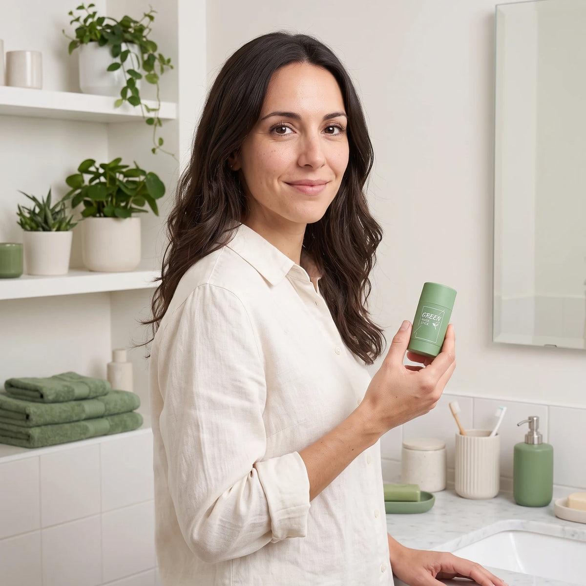Barra Purificante Facial de Arcilla y Té Verde, estilo de vida