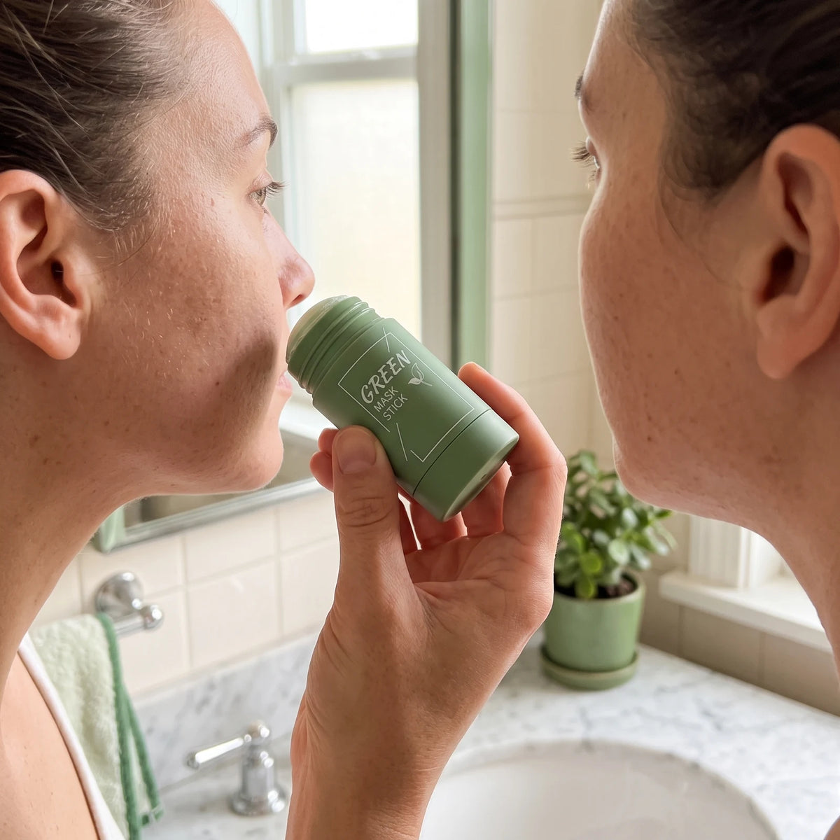 Barra Purificante Facial de Arcilla y Té Verde, estilo de vida 1