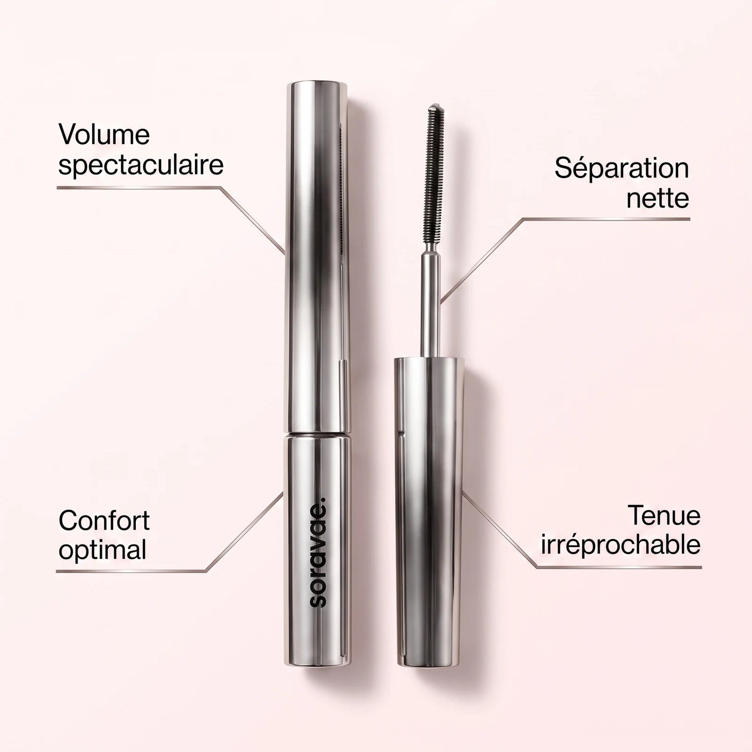 Baguette de Mascara Métallique Longue Tenue, résultats
