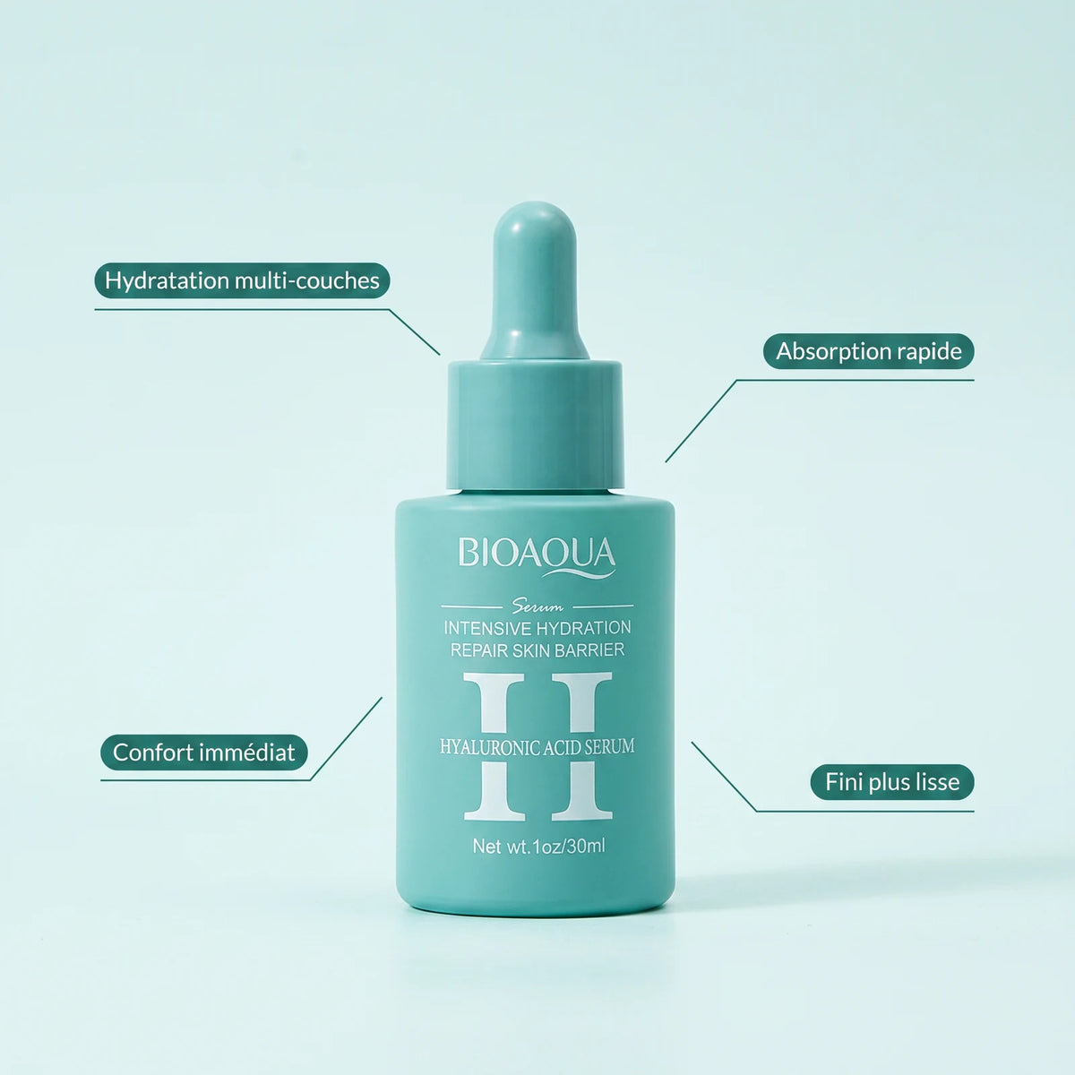 Sérum Hydratant Intense à l'Acide Hyaluronique, résultats