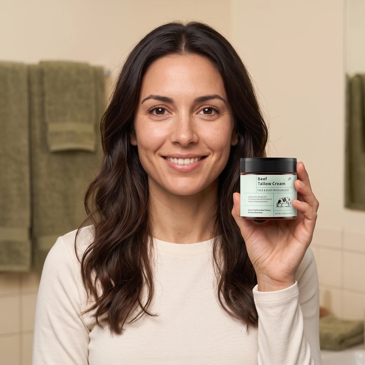 Crema Hidratante Facial y Corporal de Sebo de Res, estilo de vida