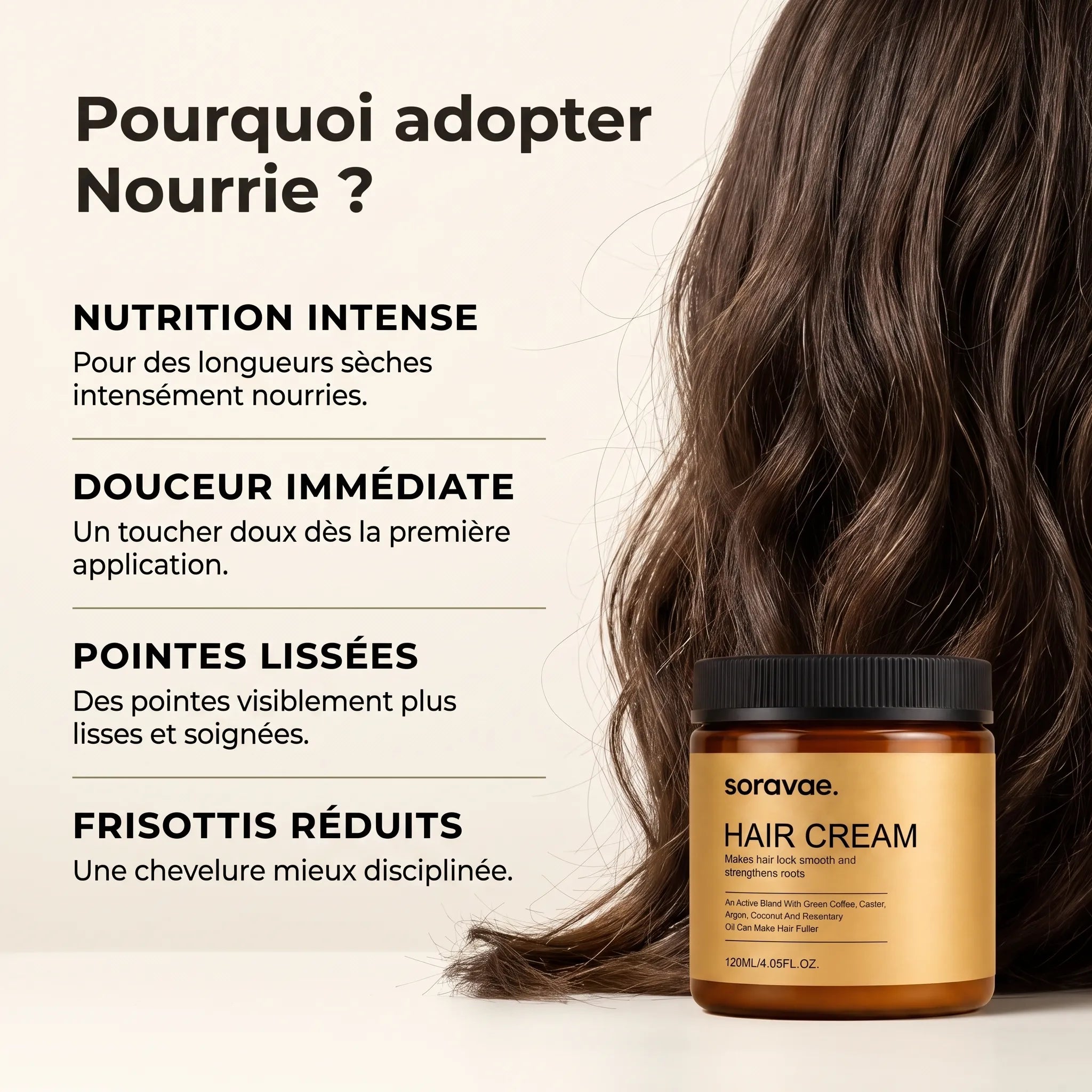 Soravae Nourrie | Crème Capillaire Nourrissante