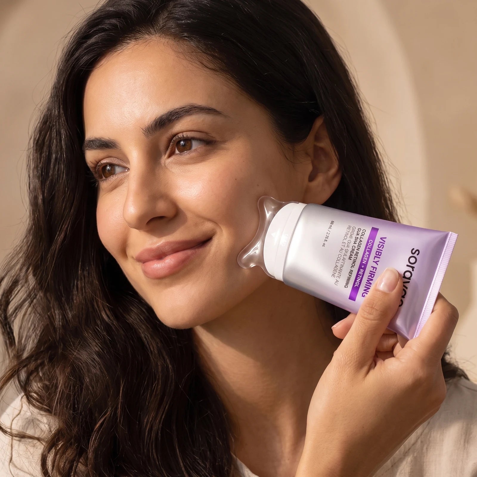 Crème Liftante au Collagène et Rétinol avec Applicateur Gua Sha, Rétinol encapsulé