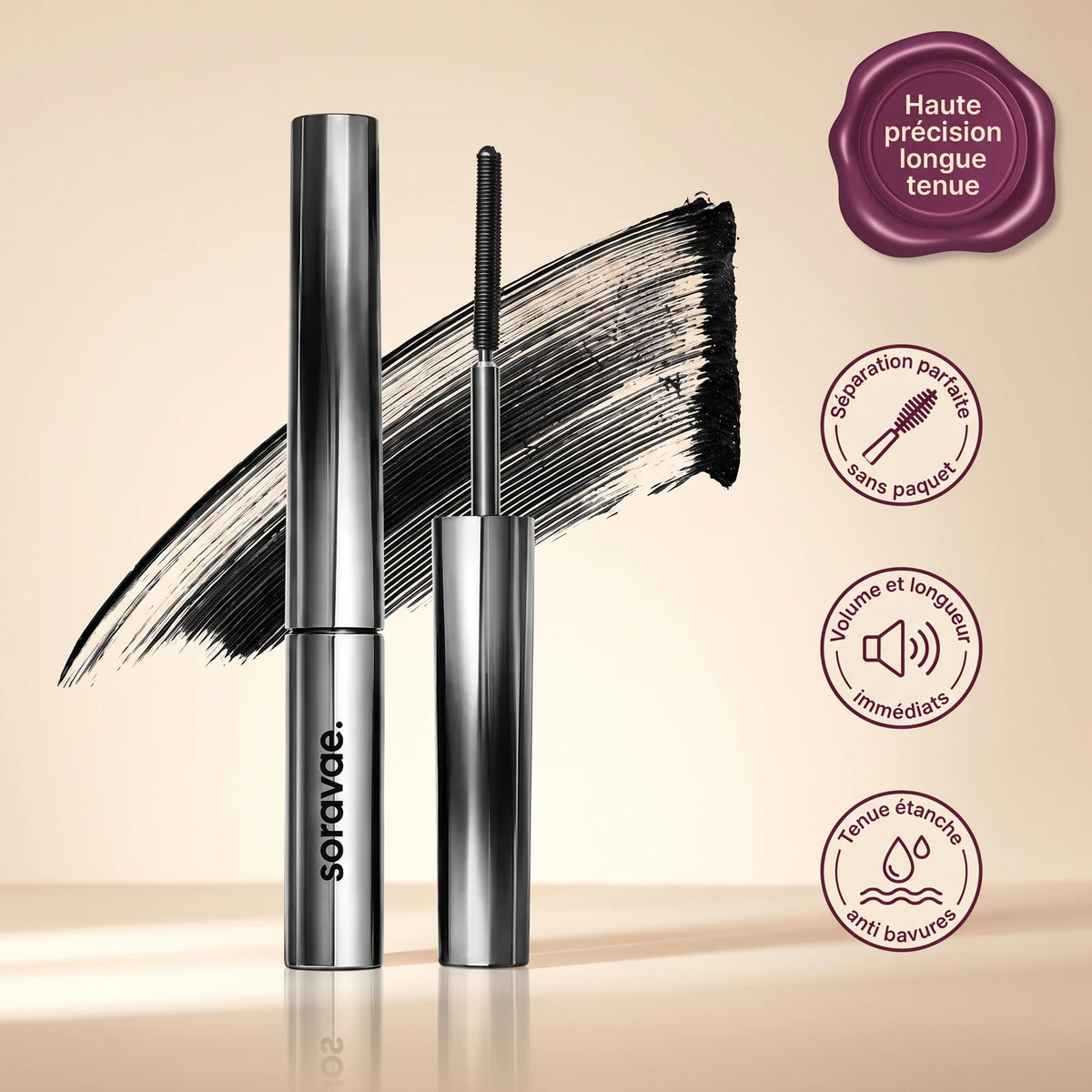Baguette de Mascara Métallique Longue Tenue — 1