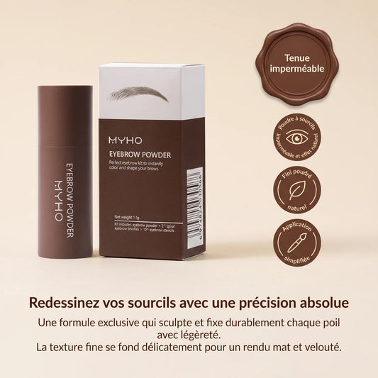 Poudre à sourcils imperméable et effet naturel — 1