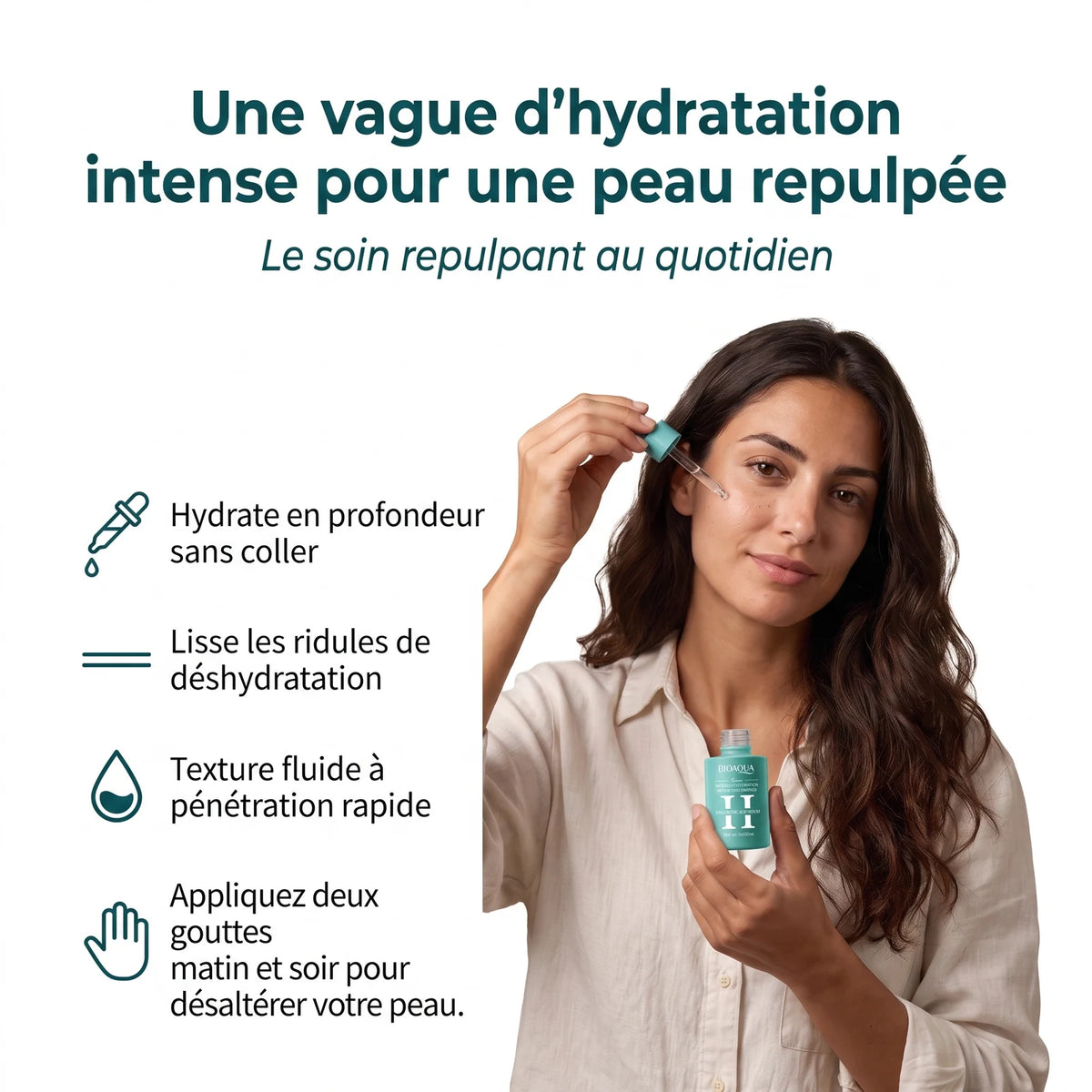 Sérum Hydratant Repulpant à l'Acide Hyaluronique — 3