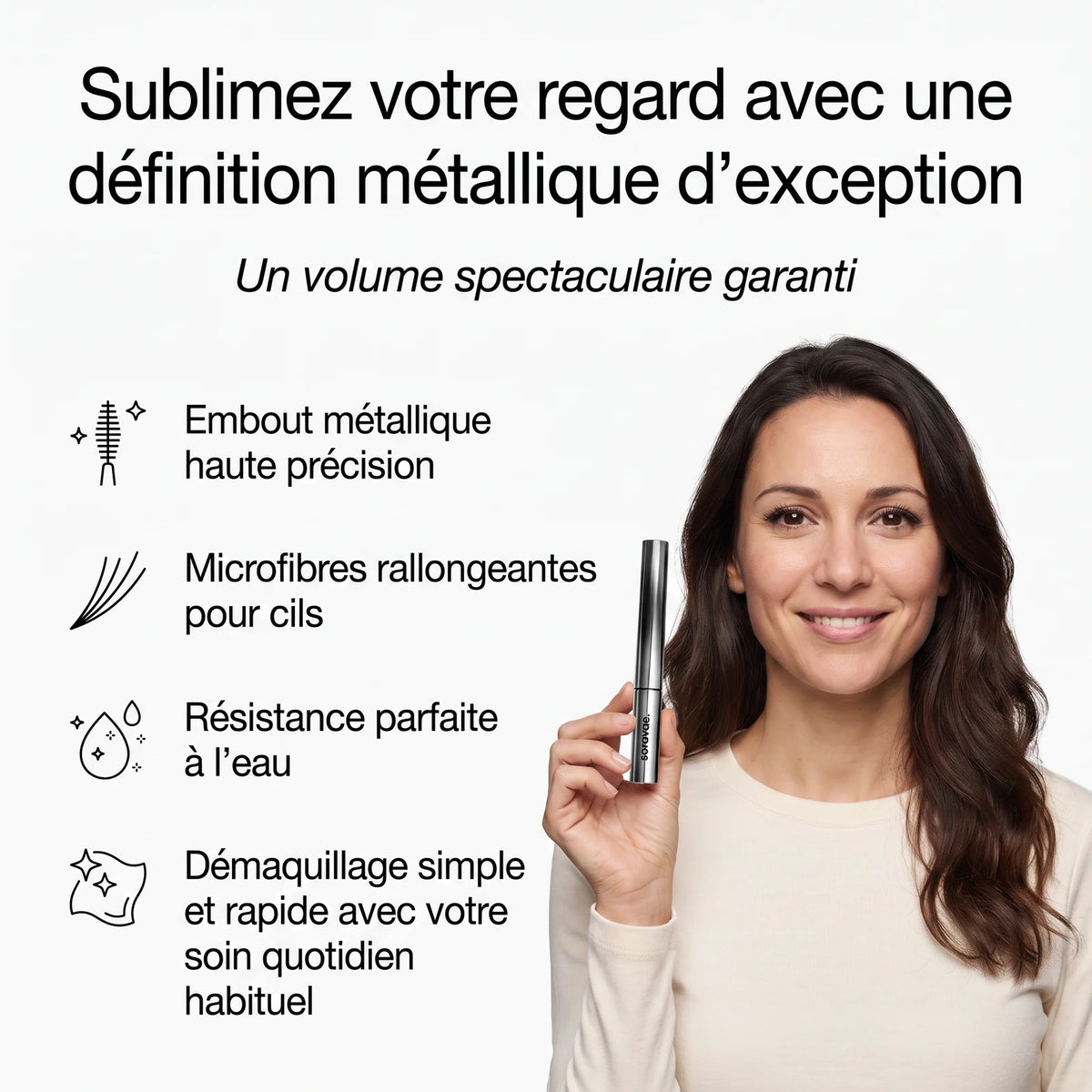Baguette de Mascara Métallique Longue Tenue — 3