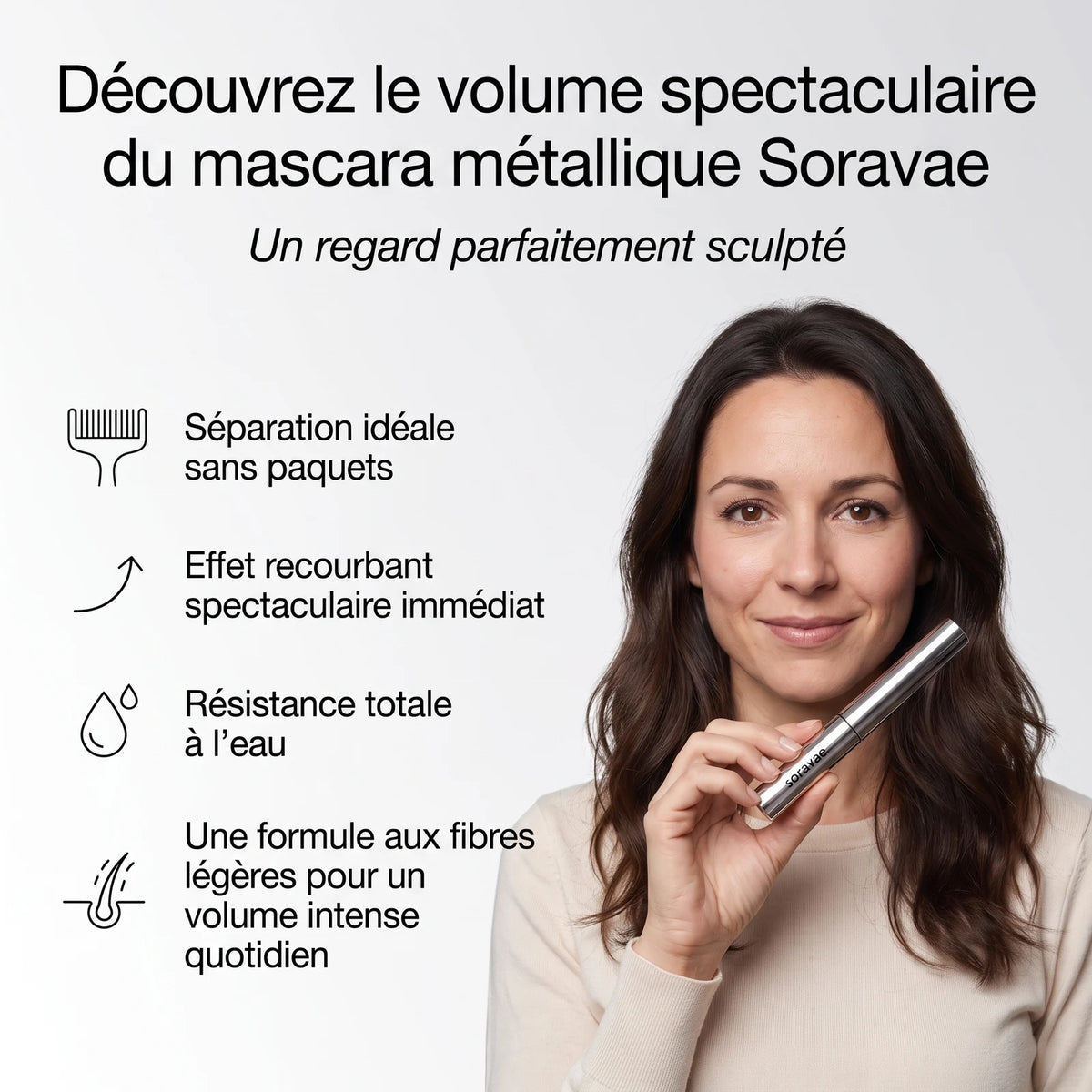 Baguette de Mascara Métallique Longue Tenue — 3