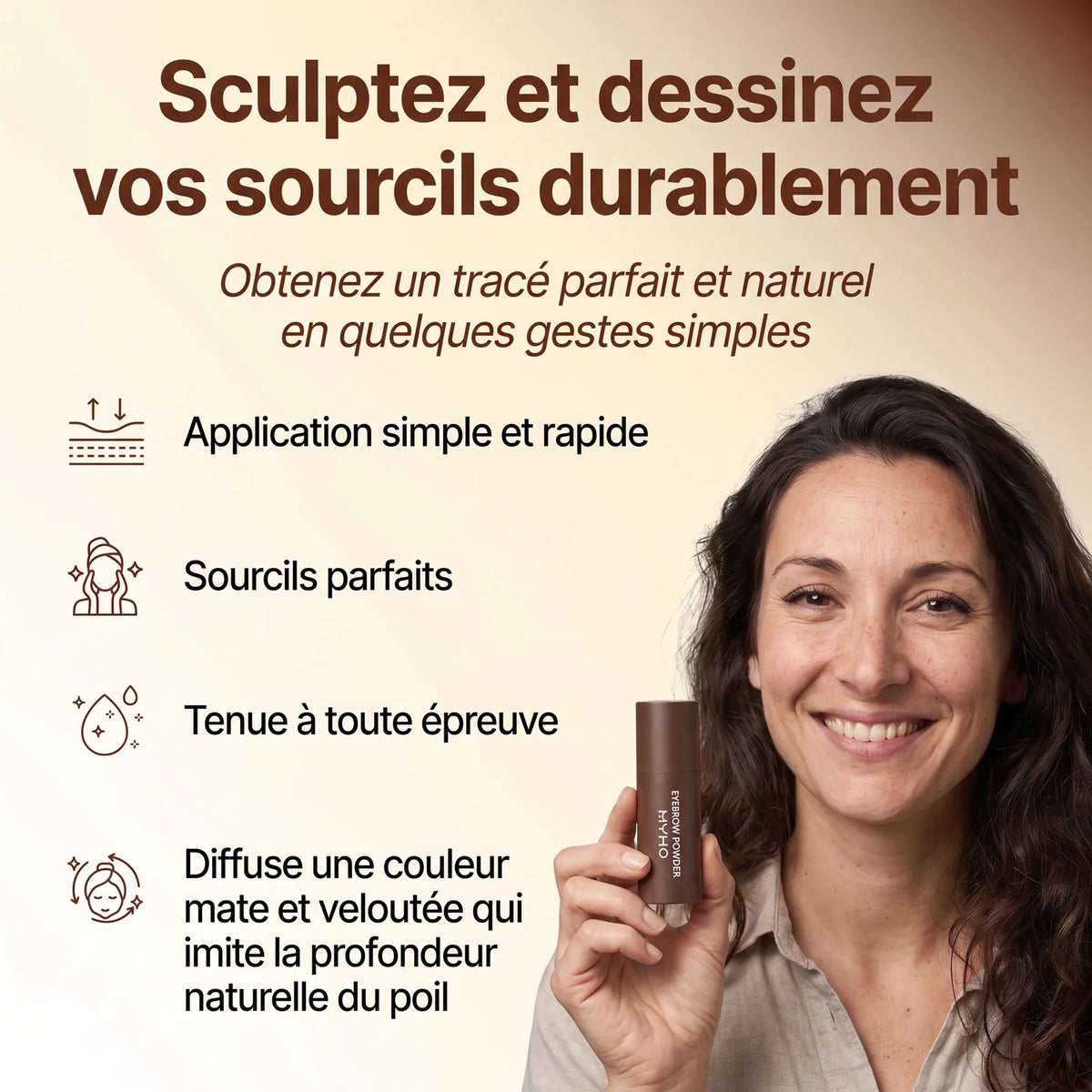 Poudre à Sourcils Imperméable Effet Naturel — 3