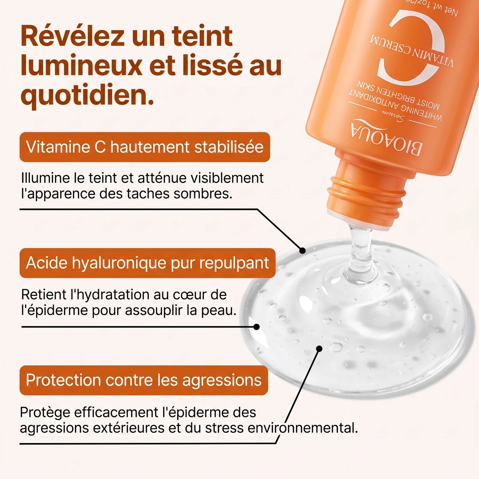 Sérum Éclaircissant et Anti-Âge à la Vitamine C — 4