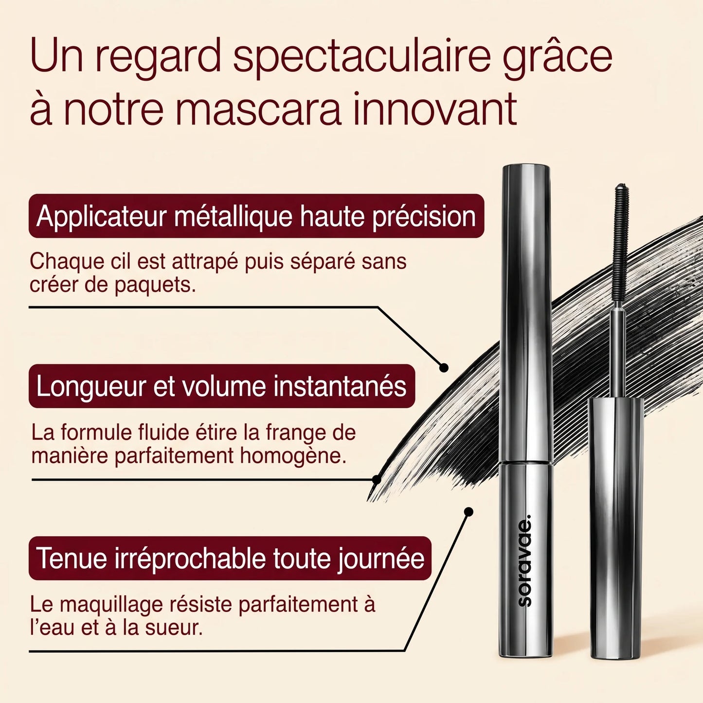 Baguette de Mascara Métallique Longue Tenue — 4