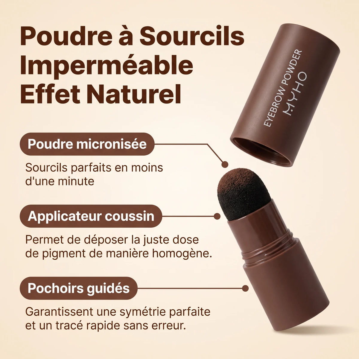 Poudre à Sourcils Imperméable Effet Naturel — 4