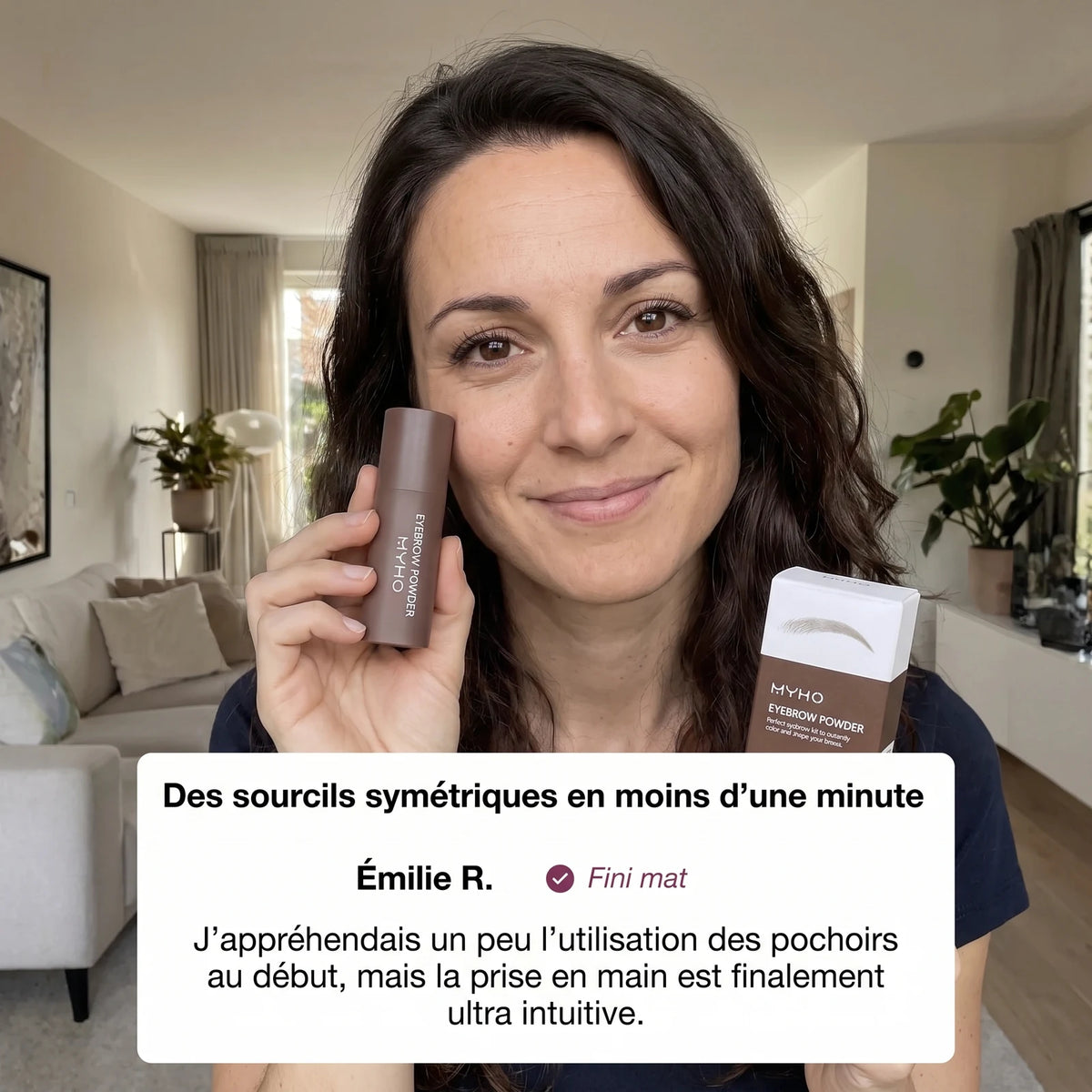 Poudre à sourcils imperméable et effet naturel — 5