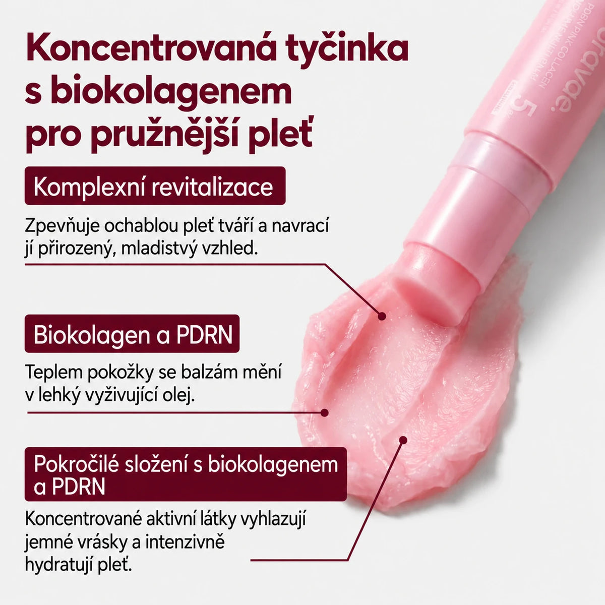 Soravae | Zpevňující balzám v tyčince s biokolagenem a PDRN pro kontury obličeje – fotografie produktu 5