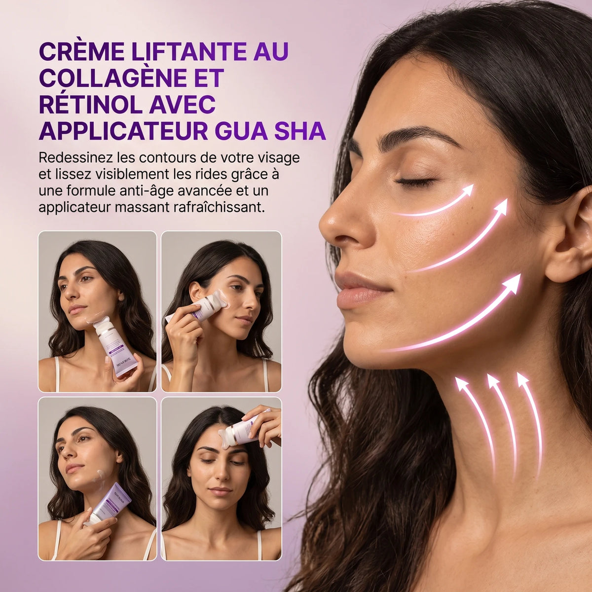 Crème Liftante au Collagène et Rétinol avec Applicateur Gua Sha — 7