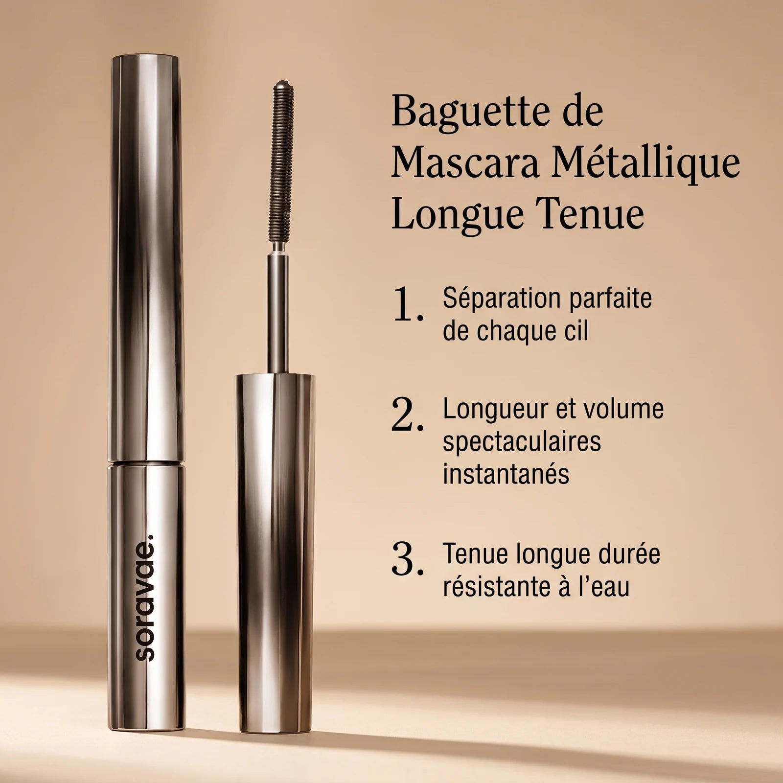 Baguette de Mascara Métallique Longue Tenue — 8