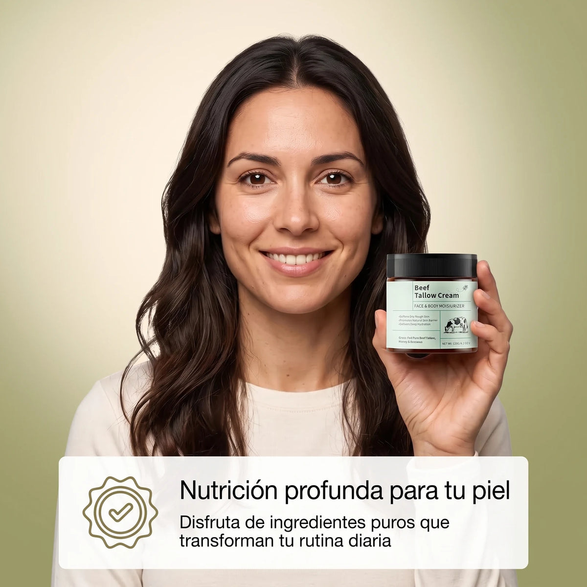 Crema Hidratante Facial y Corporal de Sebo de Res — 7