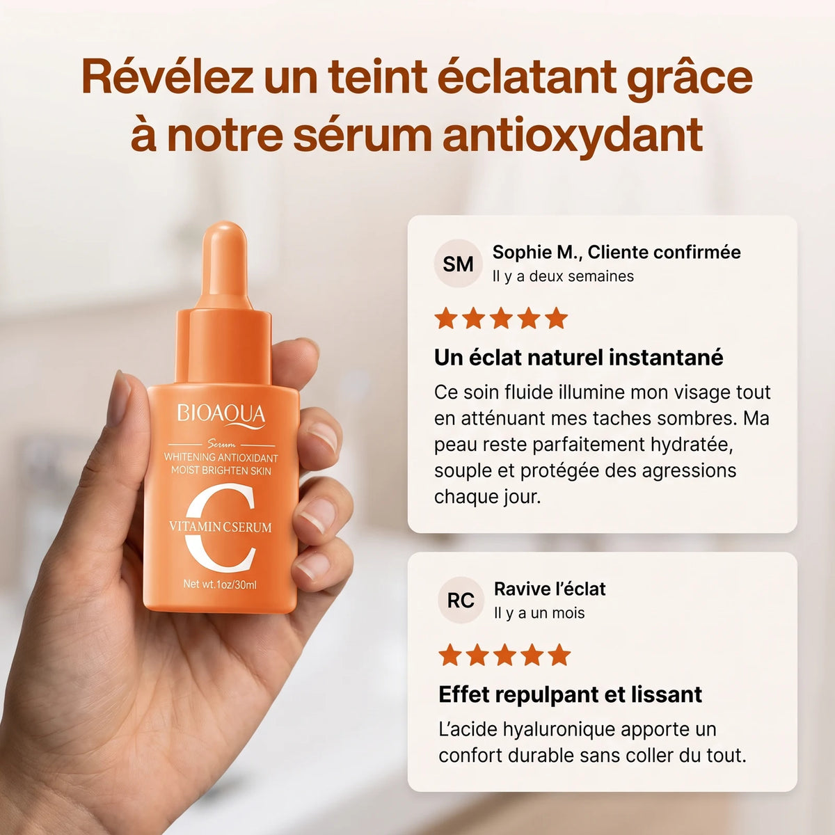 Sérum Éclaircissant et Anti-Âge à la Vitamine C — 9