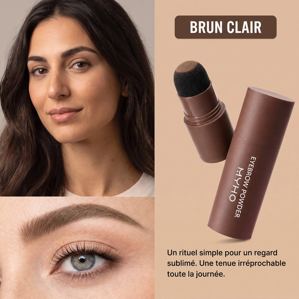 River | Poudre à Sourcils Imperméable Haze — Brun Clair