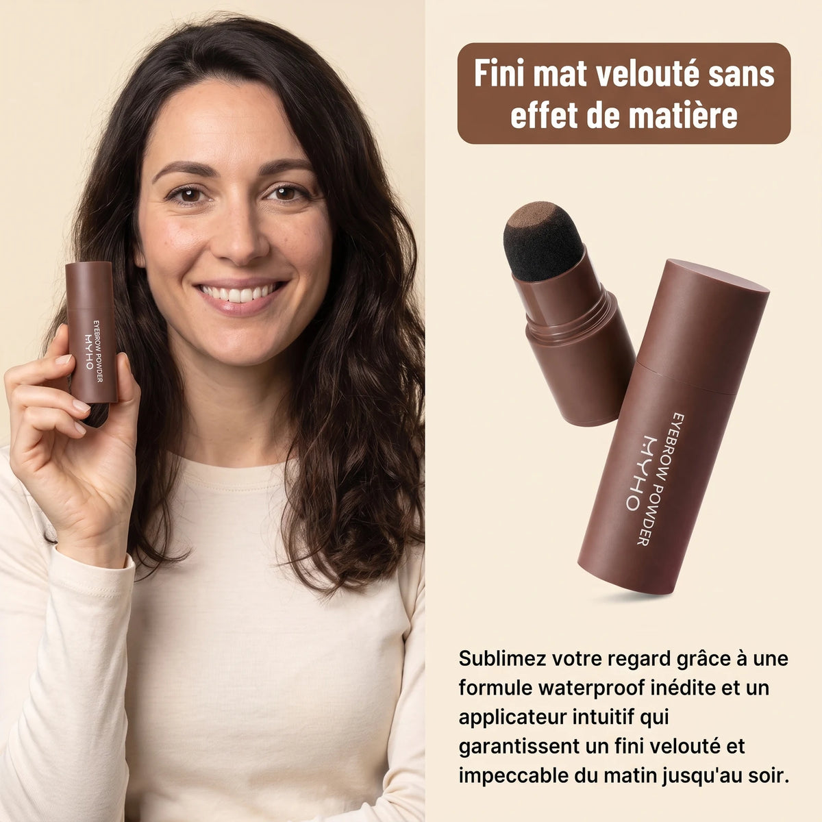River | Poudre à Sourcils Imperméable Haze — Brun Clair