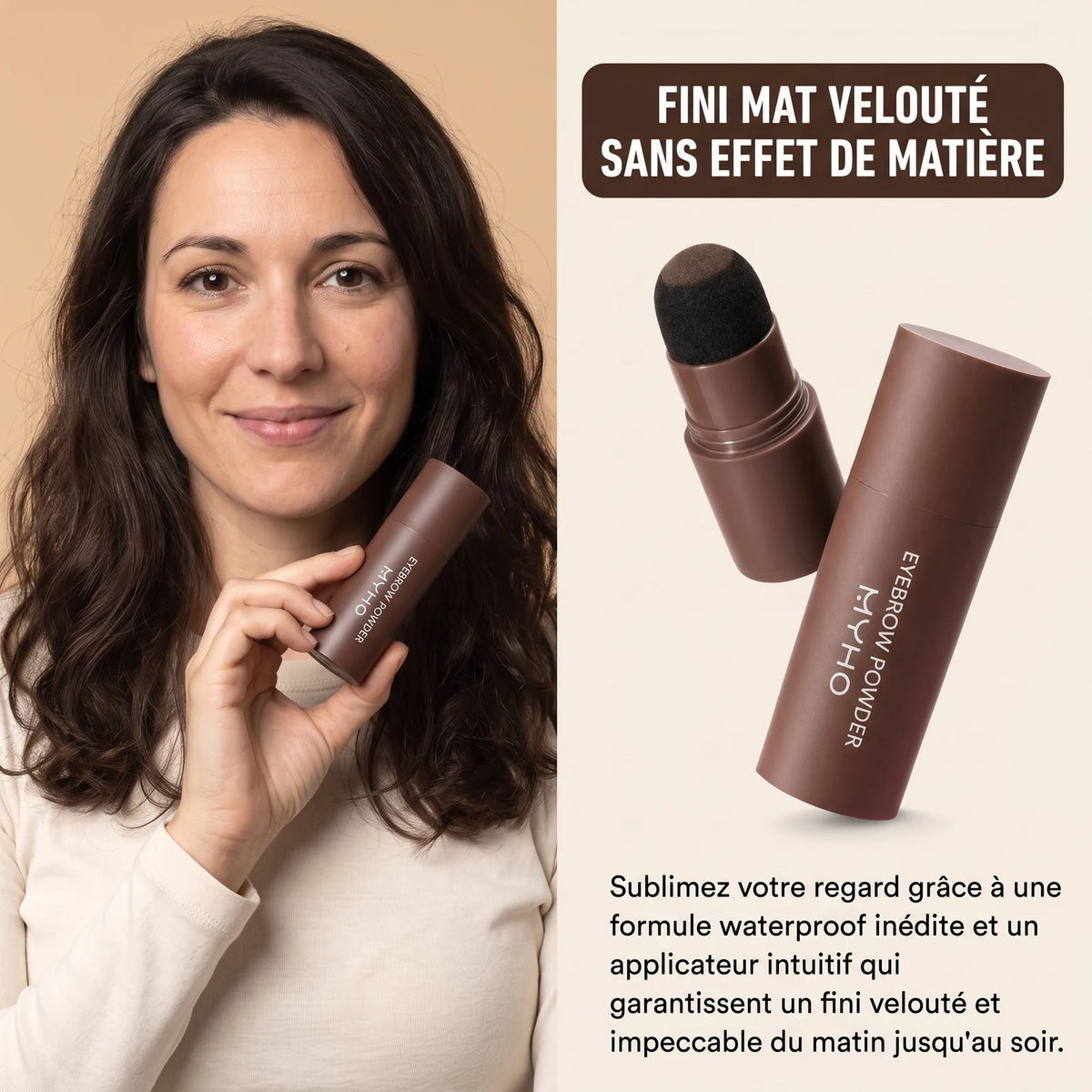 River | Poudre à Sourcils Imperméable Haze — Brun Foncé