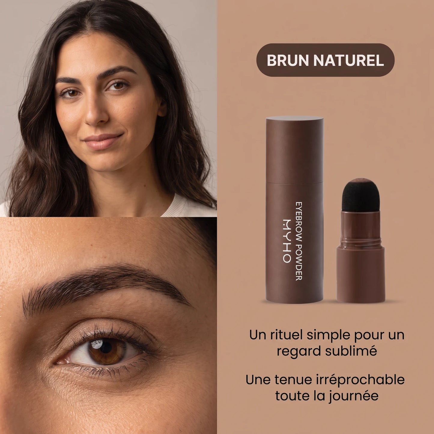 River | Poudre à Sourcils Imperméable Haze — Brun Naturel