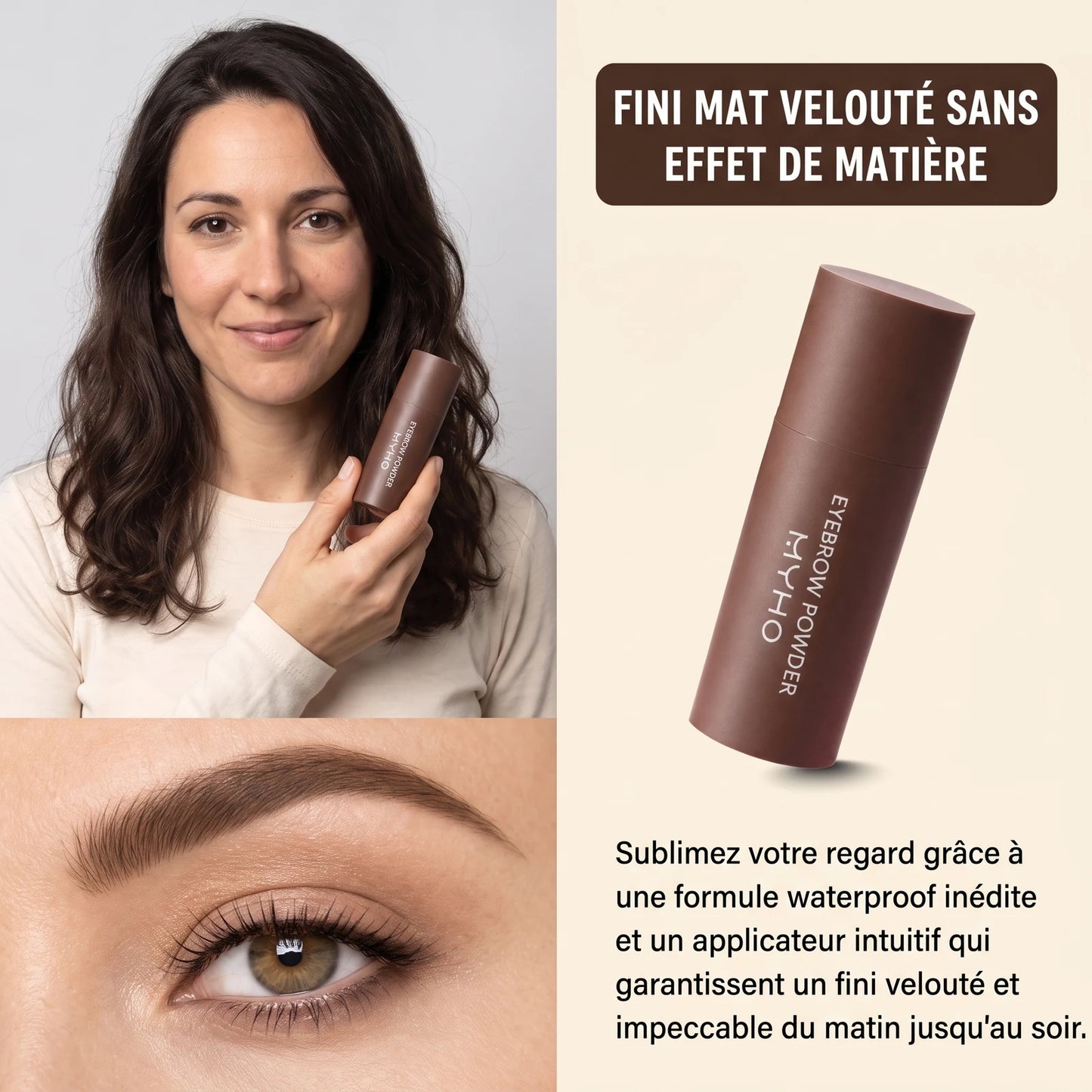 River | Poudre à Sourcils Imperméable Haze — Brun Naturel